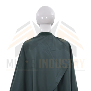 Capa de Corte de Pelo Unisex de Poliéster Verde Oscuro Resistente al Agua, Uniforme de Trabajo - Product Image 3