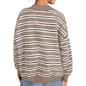 Women Turtleneck Sweatshirt Heavyweight Fleece Lined Casual Pullover - Product Image 5