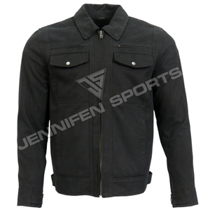 เสื้อแจ็คเก็ตมอเตอร์ไซค์ผ้าแคนวาส 100% สำหรับขี่มอเตอร์ไซค์ เสื้อผ้าผู้ชายสำหรับแข่งรถมอเตอร์ไซค์ - Product Image 1