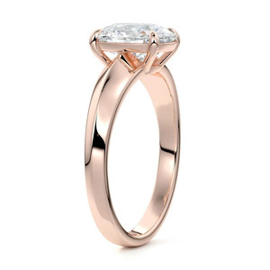IGI Certified Elongated <b>Cushion</b> Lab Grown Diamond Solitaire Engagement Anniversary <b>Ring</b> 10K/14K/18K Gold 925/935 Silver Luxury - Product Image 4