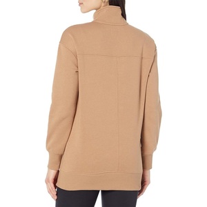 Chemise pour femme, demi-zip métallique, logo personnalisé, vêtements de sport, fitness, course à pied, entraînement, hiver, chaude, isolante, écologique - Product Image 5