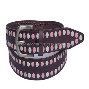 Cinturones de cuero ajustables de calidad de exportación, nuevos estilos, a la moda, se aceptan pedidos a granel, fabricante al por mayor de la India - Product Image 1