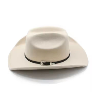 Chapeaux de cowboy en cuir sur mesure très tendance, logo personnalisé, taille et couleur au choix, élégants, unisexes, respirants, matériau de haute qualité - Product Image 5