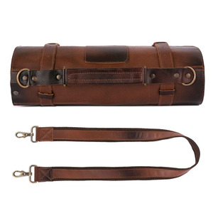 Custom leather <b>tool</b> <b>roll</b> organizer bags wholesale supplier OEM high quality portable storage for sale in wholesale price - Product Image 1
