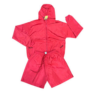 Conjunto de Chaqueta Corta y Pantalón Corto Cortavientos Personalizado al por Mayor de 2 Piezas con Cremallera, de Nylon y Poliéster, Estilo Urbano para Hombre - Product Image 5