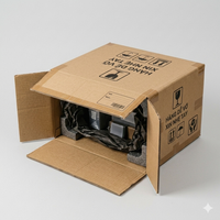 Caja de Cartón Corrugado Resistente y Grande para Mudanza, Diseño de Logotipo Personalizado, Color Personalizado, Tamaño Personalizado, Reciclable y Plegable