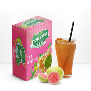 Etiqueta privada OEM instantánea Rosa guayaba en polvo bebida en polvo refrescante bebidas en polvo 15g x 18 palos té al por mayor - Product Image 6