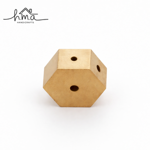 Geometric Brass Incense Holder Multi Hole Hexagon Design <b>Stick</b> Burner Minimalist Meditation Aromatherapy Home Decor Accessory - Product Image 1