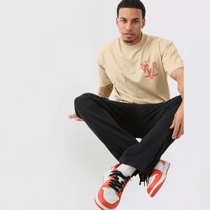 T-shirt imprimé pour homme 300 g/m² personnalisable avec logo sur le devant, respirant, en jersey, coupe oversize, design uni – Vente en gros OEM/ODM 2026 - Product Image 4