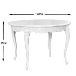 Vintage Style Round <b>Dining</b> <b>Table</b> Furniture with Teak Wooden Frame Material For Home Furniture Decoration and Garden Set - Product Image 3