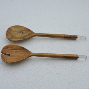 Custom Size Wooden & <b>Resin</b> Salad Server Kitchen Cutlery for <b>Table</b> <b>Top</b> Ion Bulk Kitchen Cutlery Designer Tabletop Desert Spoon - Product Image 6