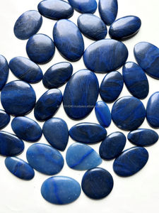 พลอยควอตซ์ทรงหลวมสำหรับรักษาหินคริสตัลทำด้วยมือเกรด AAA 100% สีน้ำเงินธรรมชาติ - Product Image 3