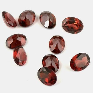 Granat naturel du Mozambique, taille ovale, calibré, 10 mm, pierres précieuses rouges en vrac, prix de gros, lot en vrac pour la fabrication de bijoux - Product Image 2