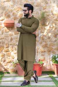 Conjuntos de Shalwar Kameez Casuales Térmicos para Hombre, Tallas Grandes, Algodón de Alta Calidad, Estilo Musulmán, para Fiestas y Eventos, Venta al Por Mayor - Product Image 2