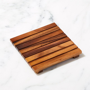 Sous-plats en bois décoratifs pour théière/bouilloire, supports de table en bois pour la maison - Product Image 5