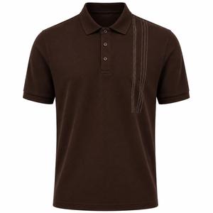 Polo de Manga Corta para Hombre, Color Personalizado, Tejido Piqué, Informal, Transpirable, Diseño de Color Sólido, MOQ Bajo - Product Image 4