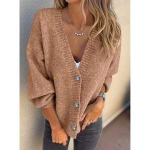 Prettypgcdn <b>Women's</b> Trendy Long Sleeve Button <b>Oversized</b> Chunky Knit <b>Cardigan</b> Sweater <b>for</b> Fall 2025 Outerwear - Product Image 6