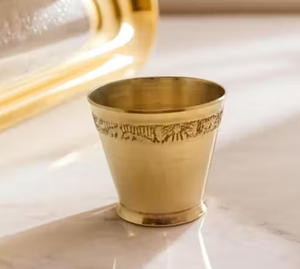 Copa Mint Julep de latón dorado, elegante vaso para cócteles, copa decorativa Julep para accesorios de bar. - Product Image 6