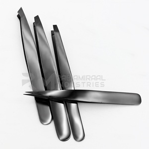 Ensemble de pinces à sourcils de haute qualité RMI, personnalisées, couleur plasma noire - Product Image 4