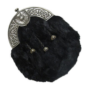 GNG IMPEX Kilt écossais semi-formel pour homme, en tissu de laine fait main, avec fermoir à broche, pour uniforme de fanfare, et sac en cuir - Product Image 1