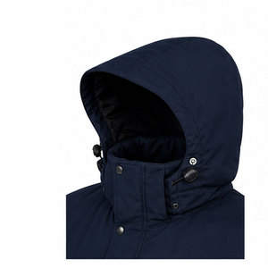 Custom Men's Heavyweight Parka <b>Jacket</b> Featuring Warm <b>Fleece</b> <b>Lining</b>, Water Resistant Fabric, Detachable Hood and Multiple Pockets - Product Image 4
