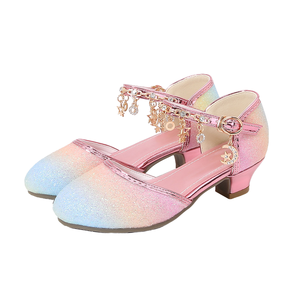 Chaussures de princesse tendance été en PU à talons fins, ornées de perles et de strass, pour banquets, soirées et spectacles sur scène - Product Image 1