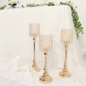 Support de Bougie en Cristal Perlé Fait Main de Qualité Supérieure, Centre de Table Glamour, Support Votif pour Mariage, Fête, Dîner, Décoration Intérieure - Product Image 5