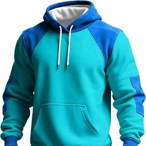 Sweat-shirts et sweats à capuche pour hommes, coupe ample, en molleton 100% coton biologique, teinture unie, personnalisables, écologiques, pour l'hiver, style streetwear - Product Image 4