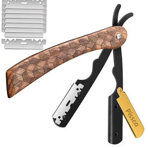 Navaja de afeitar plegable para barbería, cuchilla de peluquero para cortar y entresacar el cabello, soporte para cuchillos de salón de belleza - Product Image 4