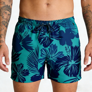 Shorts de plage de qualité supérieure, extensibles, pour hommes, avec poche, séchage rapide, respirants, pour la plage. - Product Image 1