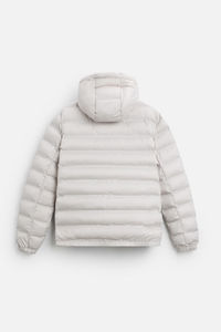 Dernière conception, veste bomber d'hiver à capuche personnalisable, grande taille, respirante, col montant, poignets élastiques, fermeture éclair, passepoil. - Product Image 2