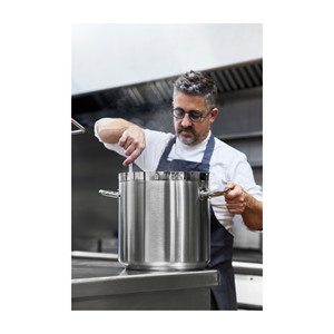 Pentola conica Chef-Luxe in acciaio inossidabile 18/10 da 2 litri per cucinare salse e condimenti - Product Image 2