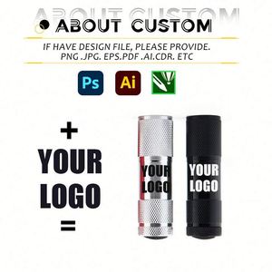 Linterna LED de Mano Potente con Logotipo Personalizado, Luz Ultravioleta UV para Verificar Billetes, Mini Linterna de Regalo con Cordón - Product Image 2