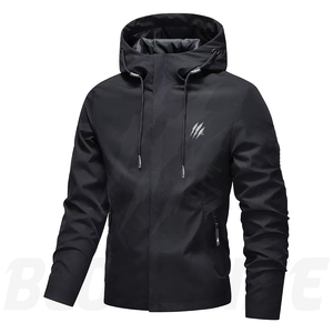 BLOODLINE INTERNATIONAL Men's Color Blocking <b>Waterproof</b> Breathable Windproof Eco-Friendly Quick Dry Puffer <b>Jacket</b> Zipper Closure - Product Image 1