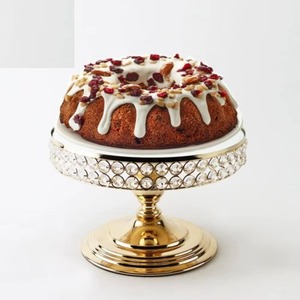 Warm Toned Metal Cupcake Stand Metal for Event Decoration Stackable Metal Cake Stand for Space Saving Dessert Display - Product Image 2