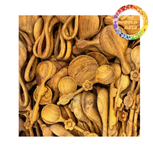 Cuchara de Cocina Hecha a Mano, Ecológica, de Madera Natural, Diseño Rústico, para Café, Té, Postre, OEM - Product Image 3