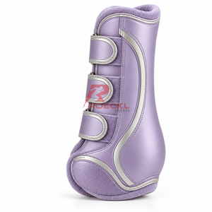 Bottes de brossage pour chevaux conçues avec des matériaux légers, une doublure douce et des fermetures réglables pour l'exercice quotidien et l'utilisation en écurie. - Product Image 2