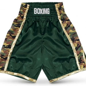 High Quality Customized Wholesale Mauy Thai Shorts Soft Satin Muay Thai Shorts Comfortable Training Bottoms - Product Image 1