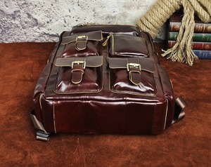 Premium Cowhide Leather <b>Backpack</b> <b>Waterproof</b> Anti-Theft Vintage Laptop Rucksack Travel Edition LBP-0337 - Product Image 5