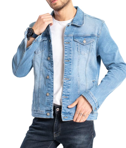 Veste en jean d'hiver pour homme, design personnalisé, streetwear, délavée à l'acide, avec broderie vintage, style cargo, imperméable - Product Image 1