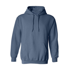 Wholesale Heavyweight 100% Cotton Hoodie Men Custom Embroidery Logo Blank Fleece No <b>String</b> Oversized Hoodie With Pocket Autumn - Product Image 1