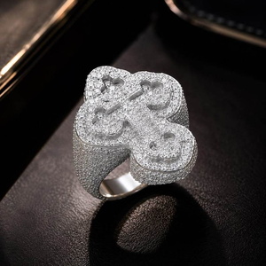 Bague Croix de Luxe en Moissanite, Argent 925, Sertie de Pierres, Style Gothique, Bague Statement Hip Hop, Bijou Religieux Raffiné, Cadeau Unisexe - Product Image 4