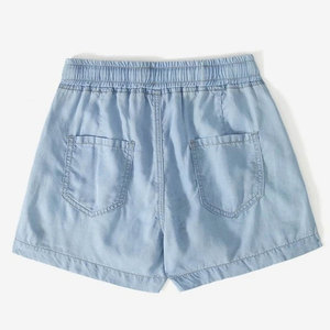 Women's Spandex/Polyester Oxford Shorts <b>Elastic</b> <b>Waist</b> Mid Rise Regular Fit Casual Breathable Quick Dry Eco-Friendly Pockets - Product Image 2