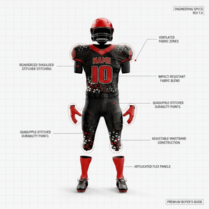 High Quality American Football Jerseys Uniform <b>Set</b> Custom Team Name Number Sports Apparel Breathable Athletic Wear Uniforms Men - Product Image 2