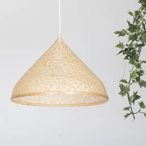 Handmade Bamboo Pendant Lamp Woven Cone Light Boho Rustic <b>Decor</b> Eco Friendly <b>Ceiling</b> Lighting OEM Supplier Vietnam - Product Image 5