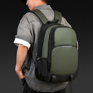 Sac à dos minimaliste en nylon unisexe, fermeture éclair étanche, poignée souple, bandoulière arquée, 20-37L, usage quotidien - Product Image 5