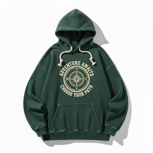 Sweat à capuche pour homme en tissu polaire doux, chaud et confortable, coupe décontractée, idéal pour la mode urbaine, les tenues décontractées et les journées froides. - Product Image 5