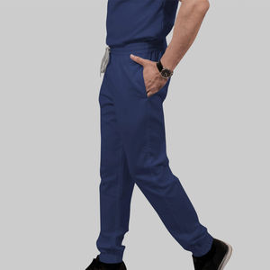 Tenues médicales unisexes pour hôpitaux : ensembles de blouses et pantalons extensibles pour infirmières et chirurgiens en Spandex/Polyester - Product Image 6