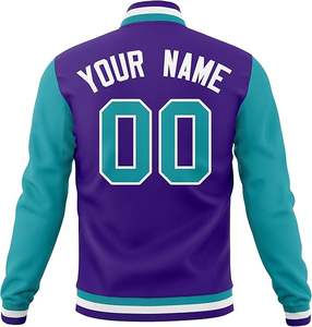 Veste de baseball de style classique pour équipe universitaire, nouveau design, sublimation, veste de sport pour hommes avec nom et numéro - Product Image 6