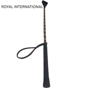 Fusta de Cuero Premium para Montar a Caballo, Duradera, para Entrenamiento Ecuestre, Agarre Cómodo, Accesorio Profesional para Caballos - Product Image 1